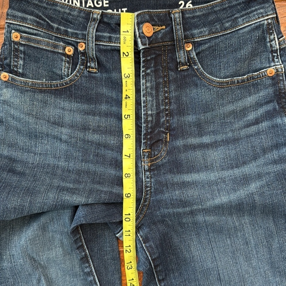 J.Crew Vintage Slim Straight Women's Denim Jeans, size 26 - Picture 5 of 6